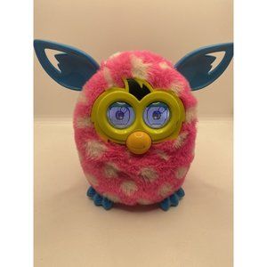 2012 Furby Pink W/ White Polka Dots Teal Ears Rare Tested And Works Vintage